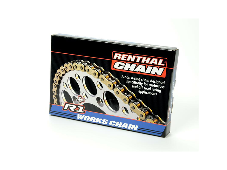 Corrente Renthal 428R1 Preto/Dourado 1