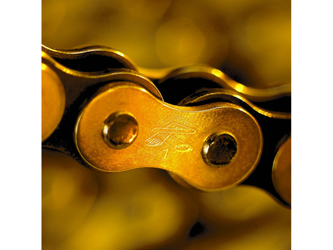 Corrente Renthal 520R1 Preto/Dourado C128 3