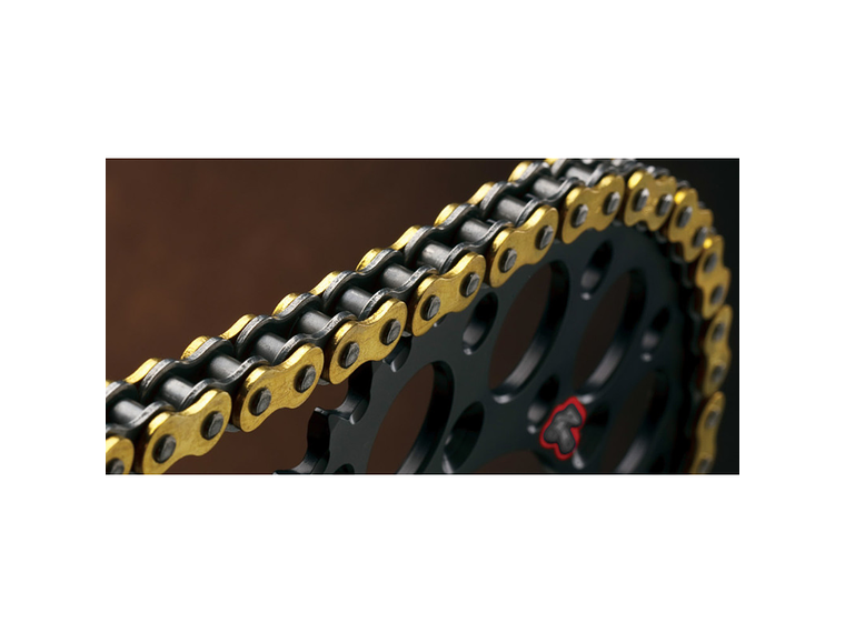 Corrente Renthal 520R1 Preto/Dourado C128 4