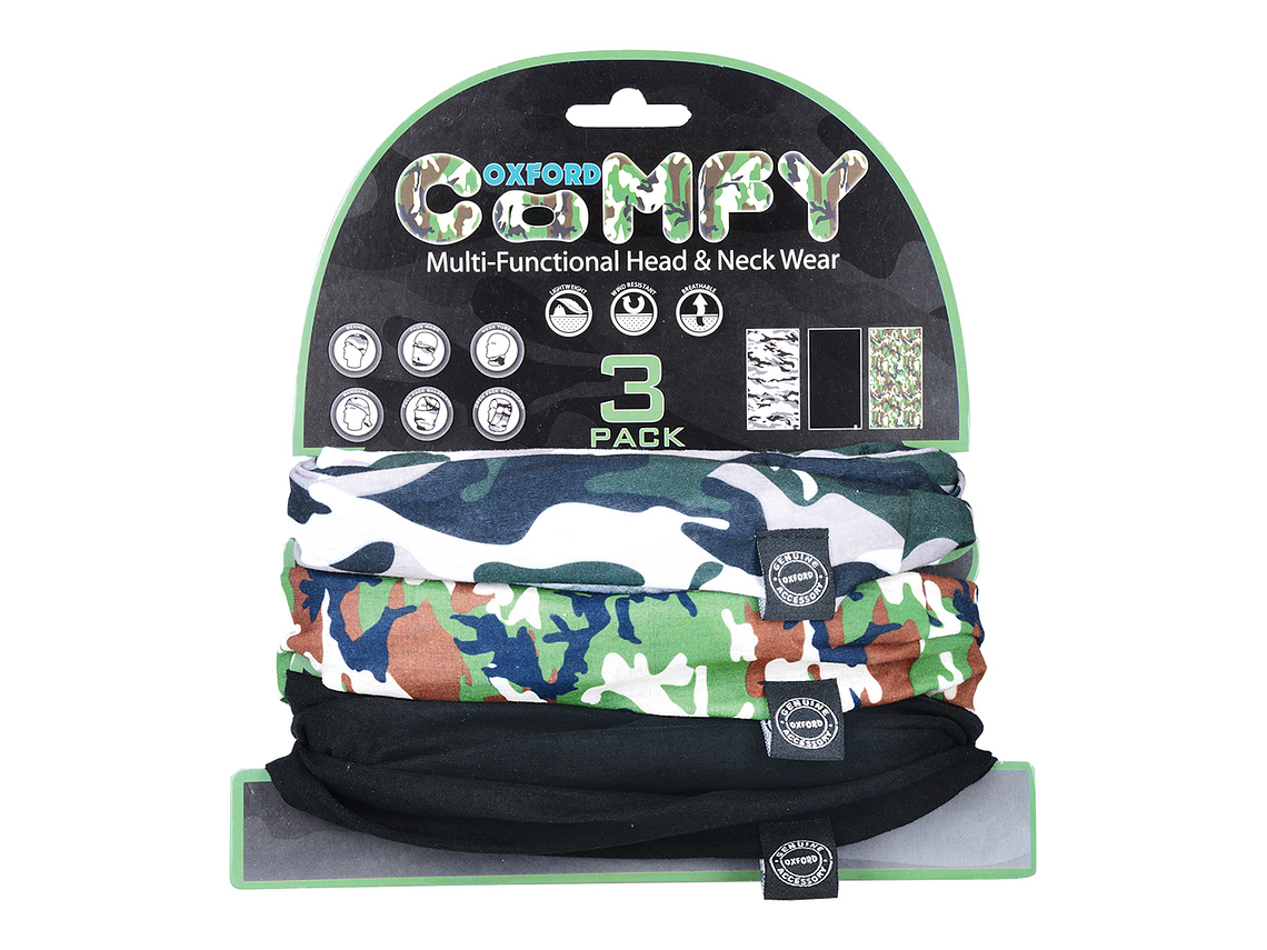 Pack 3 Balaclavas Motociclista Oxford  3