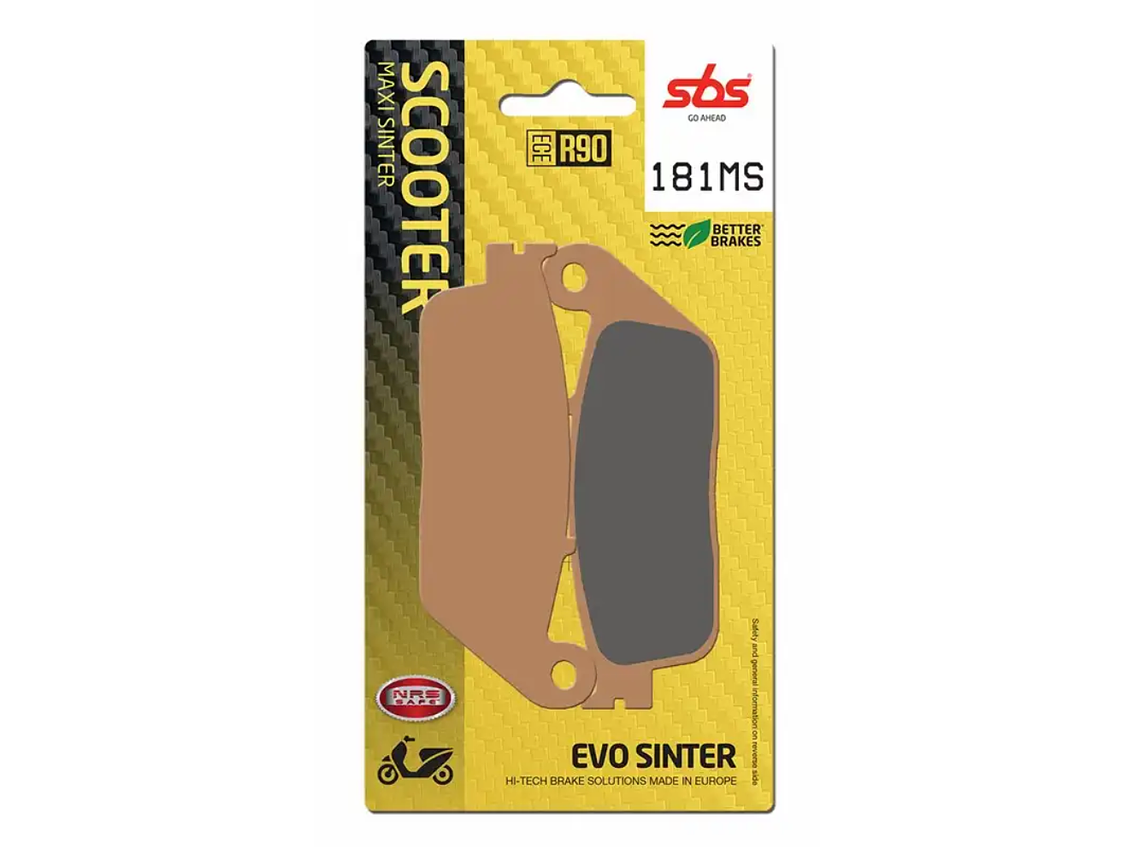 Pastilhas de Travão 181MS Yamaha X-Max - SBS 1