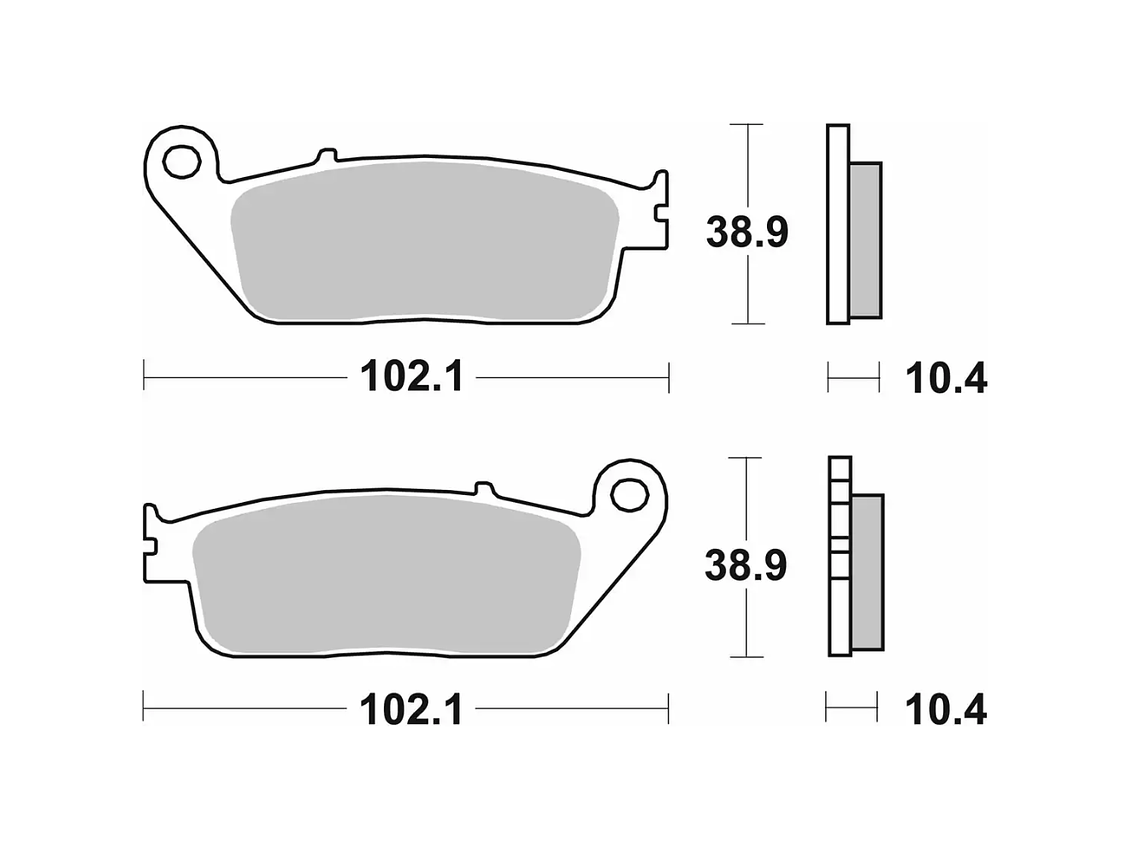 Pastilhas de Travão 181MS Yamaha X-Max - SBS 2