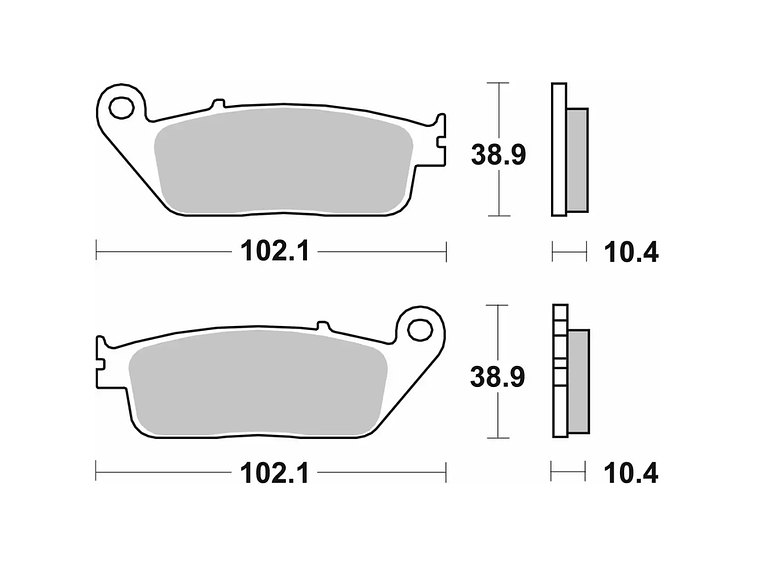 Pastilhas de Travão 181MS Yamaha X-Max - SBS 2