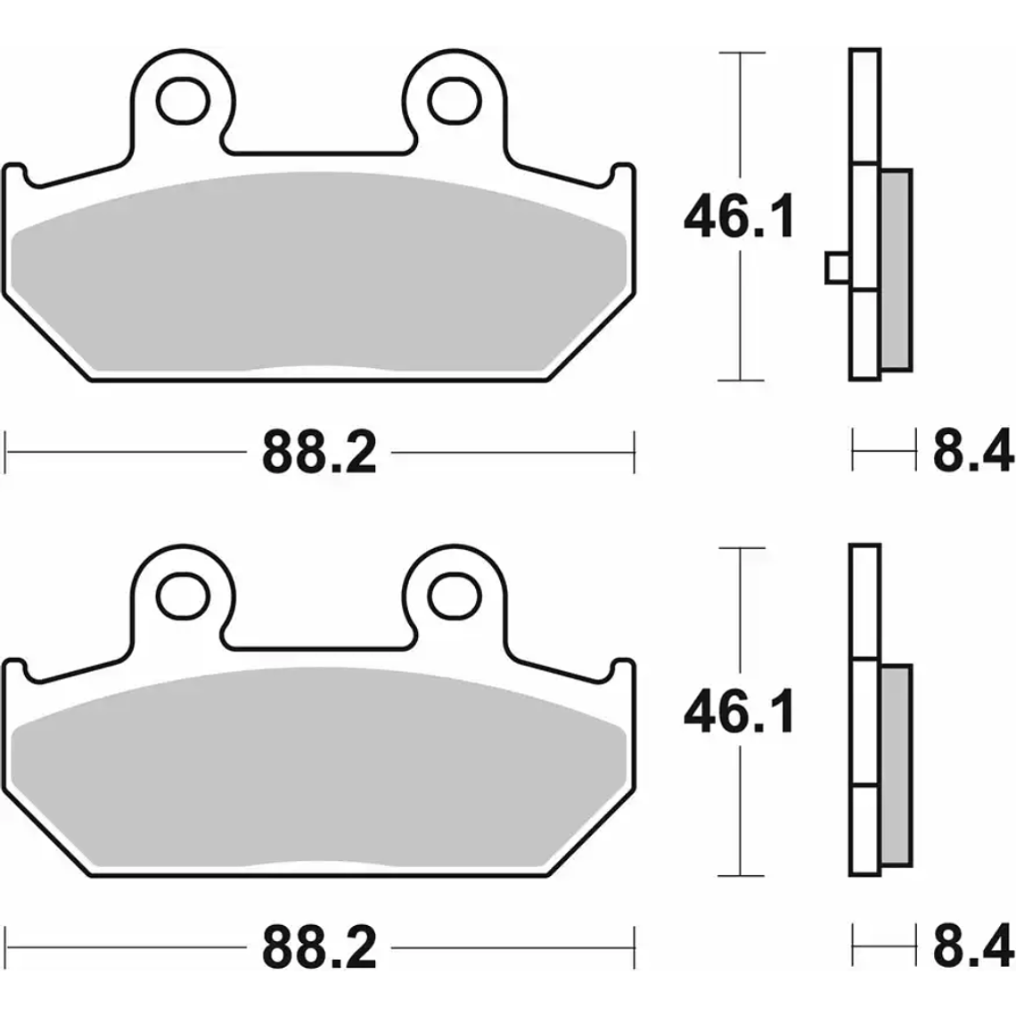 Pastilhas de Travão 182MS Suzuki Burgman 400/650 - SBS 2