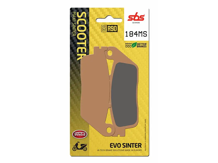 Pastilhas de Travão 184MS Honda Silverwing - SBS 1