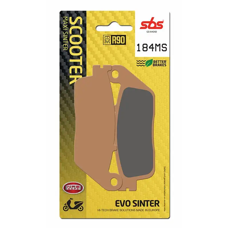 Pastilhas de Travão 184MS Honda Silverwing - SBS 1
