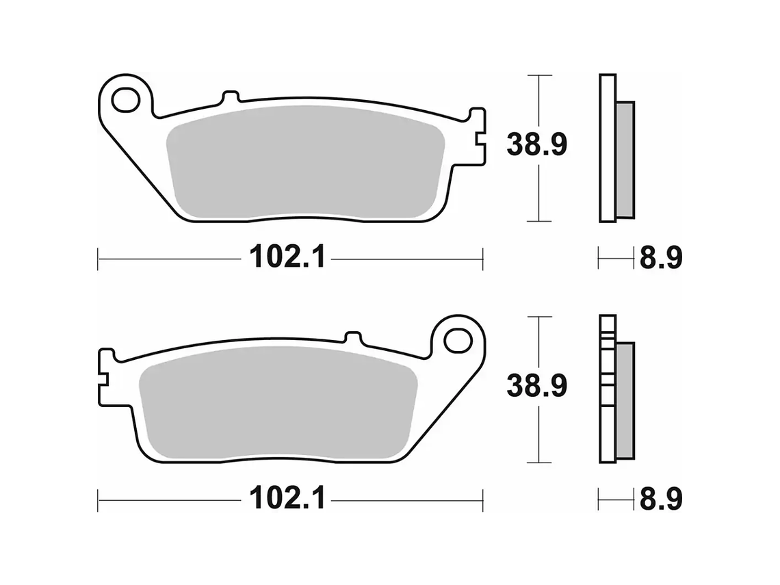 Pastilhas de Travão 184MS Honda Silverwing - SBS 2