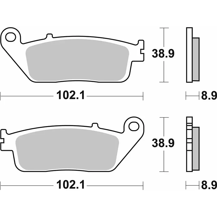 Pastilhas de Travão 184MS Honda Silverwing - SBS 2
