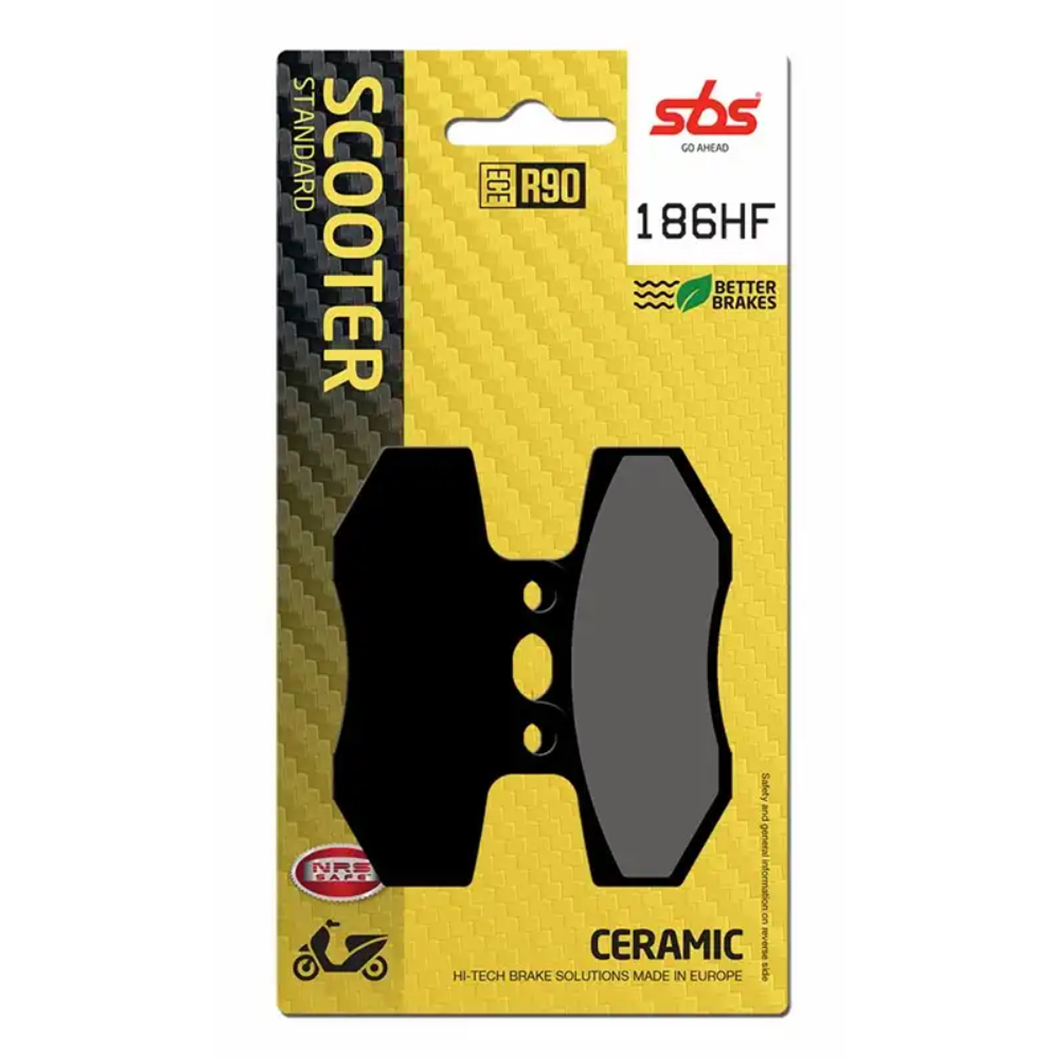 Pastilhas de Travão 186HF Aprilia RX/SX 50 - SBS 1