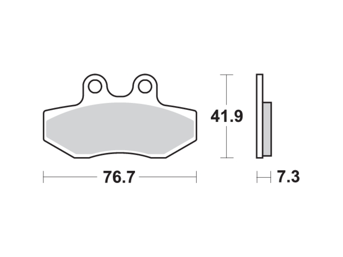 Pastilhas de Travão 186HF Aprilia RX/SX 50 - SBS 2