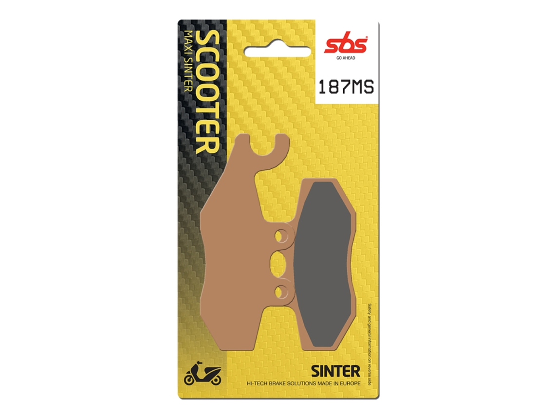 Pastilhas de Travão 187MS Piaggio - SBS 1