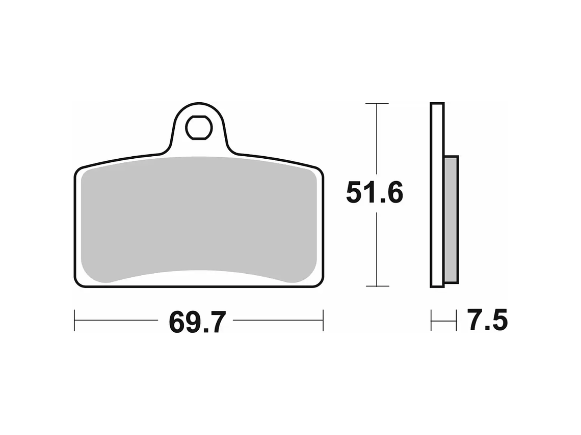 Pastilhas de Travão 189MS Aprilia 125 - SBS 2