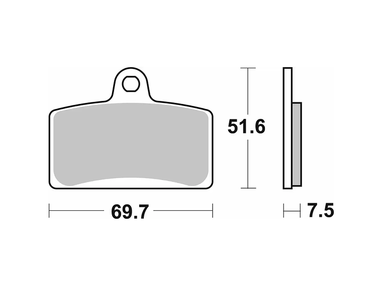 Pastilhas de Travão 189MS Aprilia 125 - SBS 2