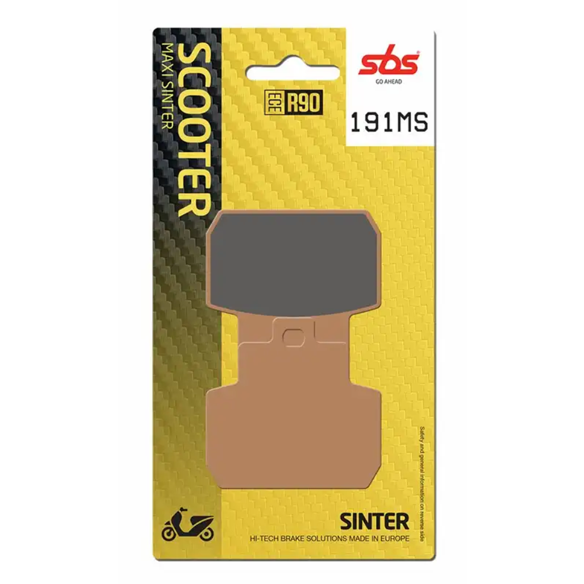Pastilhas de Travão 191MS Piaggio X8/X9 - SBS 1