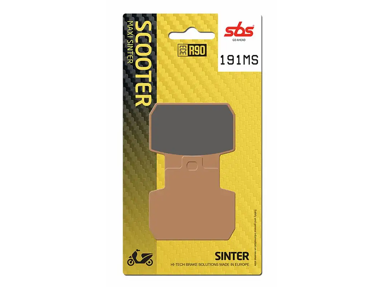 Pastilhas de Travão 191MS Piaggio X8/X9 - SBS 1