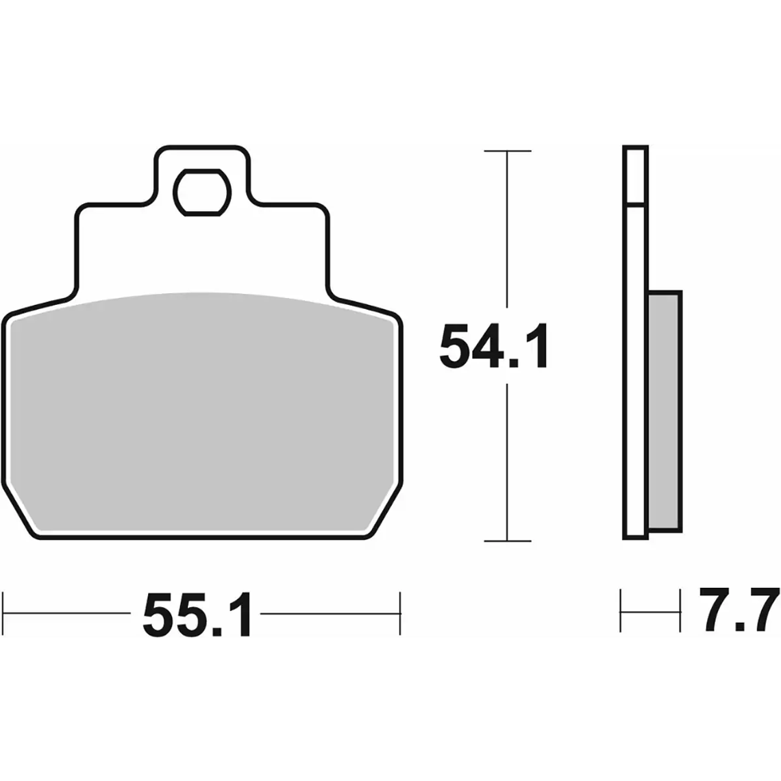 Pastilhas de Travão 191MS Piaggio X8/X9 - SBS 2