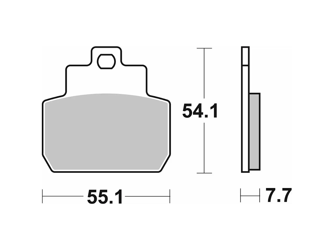 Pastilhas de Travão 191MS Piaggio X8/X9 - SBS 2