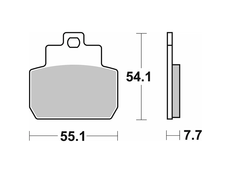 Pastilhas de Travão 191MS Piaggio X8/X9 - SBS 2
