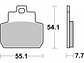 Pastilhas de Travão 191MS Piaggio X8/X9 - SBS - vignette 2