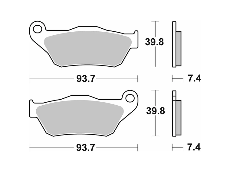 Pastilhas de Travão 194MS - SBS 2
