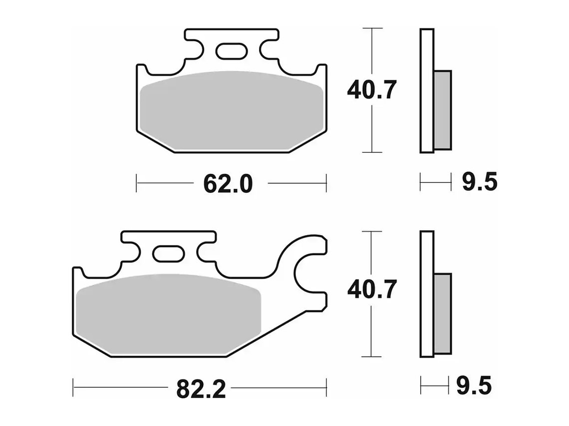 Pastilhas de Travão 196HF Suzuki Burgman - SBS 2