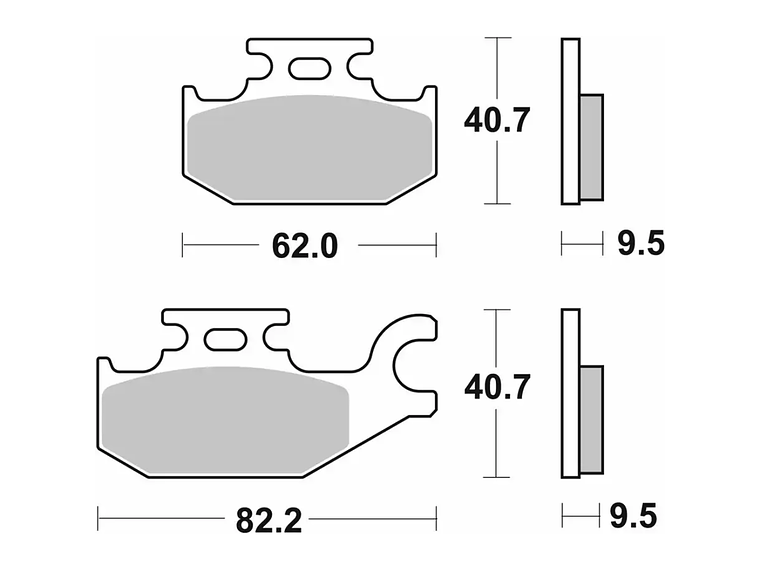 Pastilhas de Travão 196HF Suzuki Burgman - SBS 2