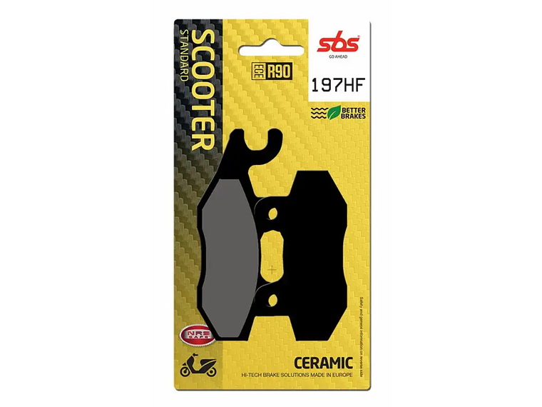 Pastilhas de Travão 197HF - SBS 1