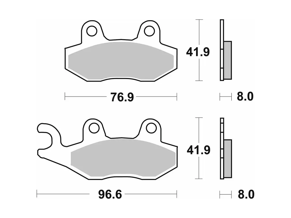 Pastilhas de Travão 197HF - SBS 2