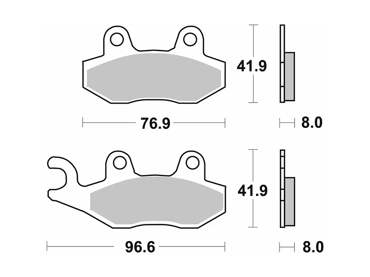 Pastilhas de Travão 197HF - SBS 2
