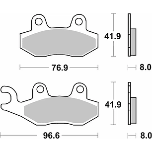 Pastilhas de Travão 197MS - SBS