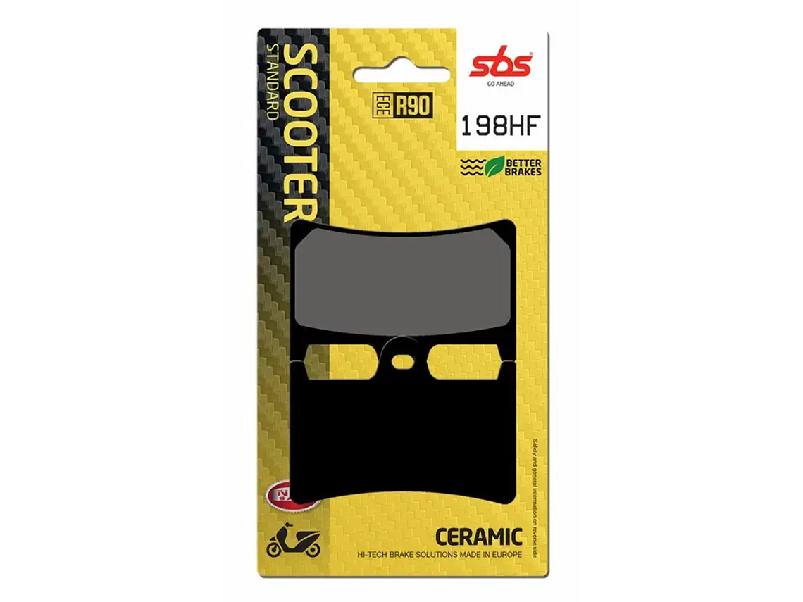 Pastilhas de Travão 198HF Yamaha T-Max 530/560 - SBS 1