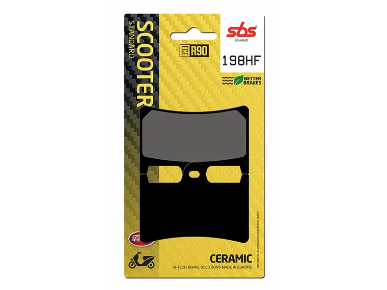 Pastilhas de Travão 198HF Yamaha T-Max 530/560 - SBS 1