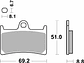 Pastilhas de Travão 198HF Yamaha T-Max 530/560 - SBS - Thumbnail 2