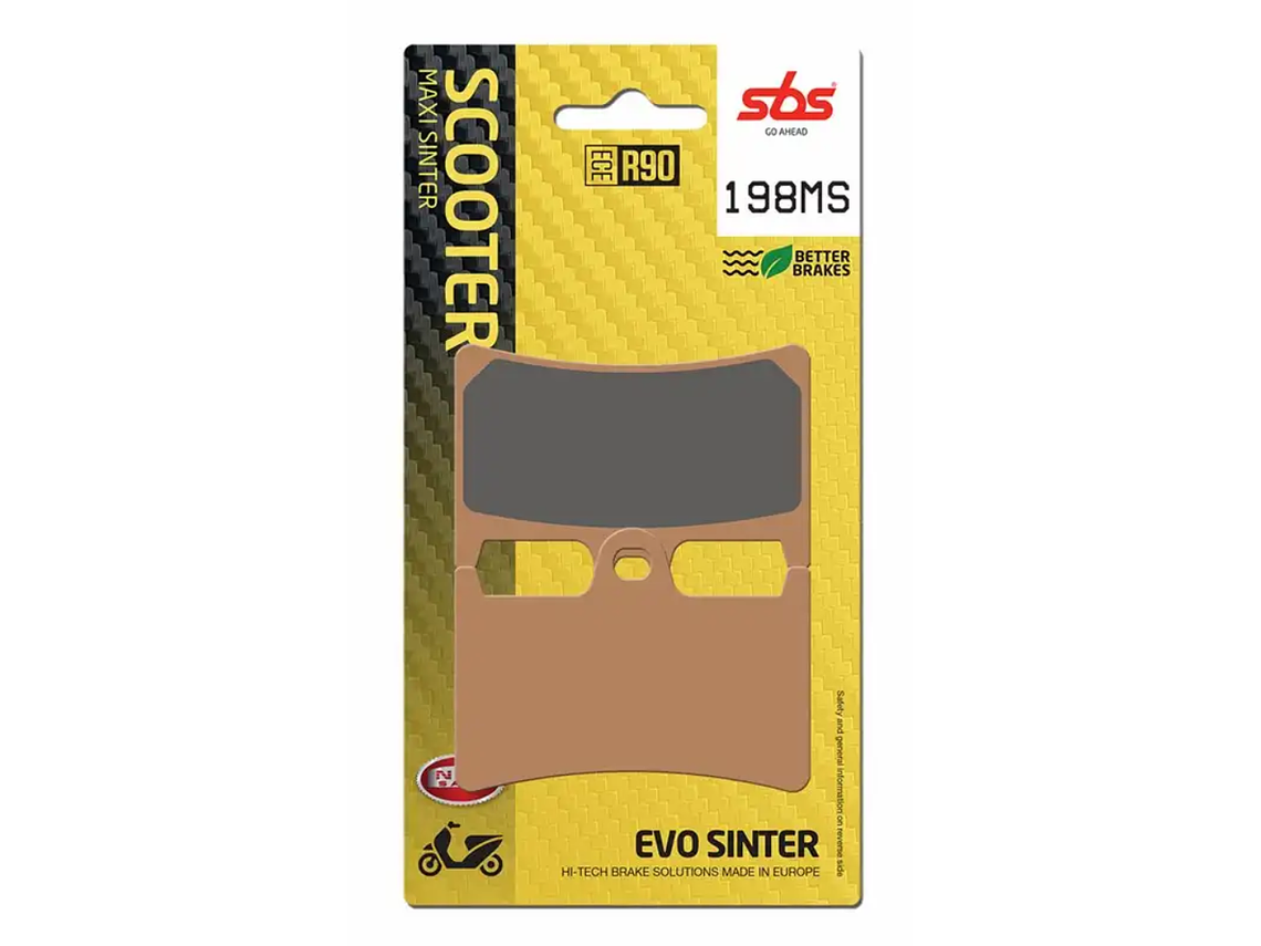 Pastilhas de Travão 198MS Yamaha T-Max 530/560 - SBS 1