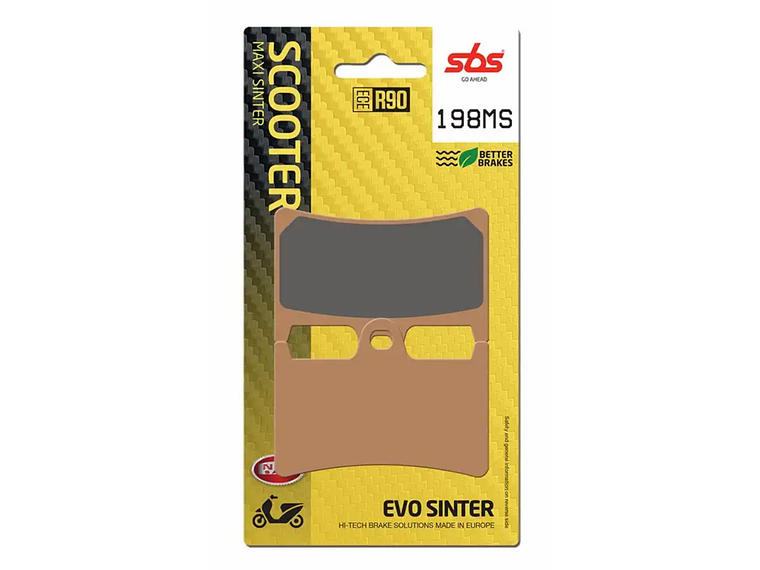 Pastilhas de Travão 198MS Yamaha T-Max 530/560 - SBS 1