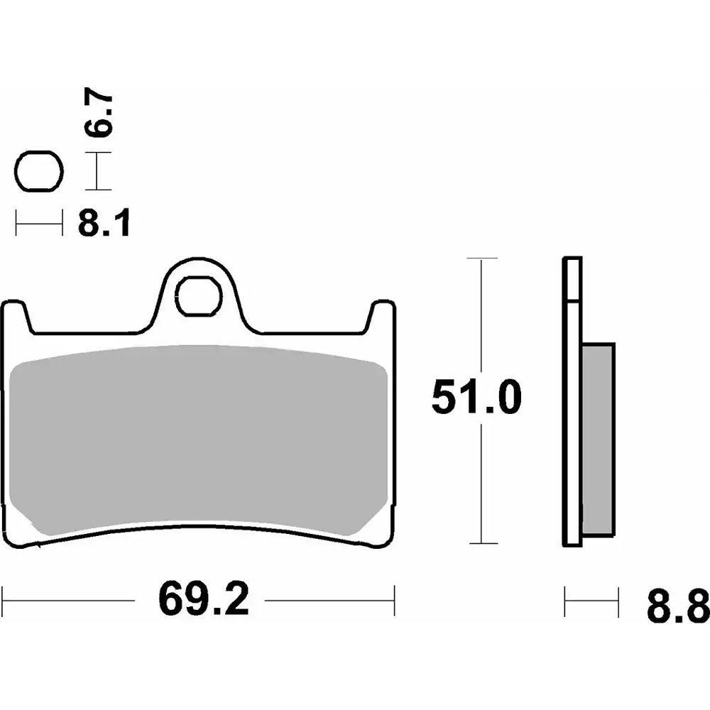 Pastilhas de Travão 198MS Yamaha T-Max 530/560 - SBS