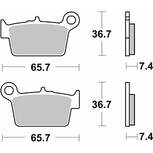 Pastilhas de Travão 199HF Beta RR 50 - SBS