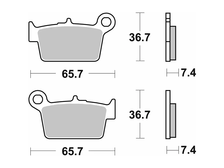 Pastilhas de Travão 199HF Beta RR 50 - SBS 2
