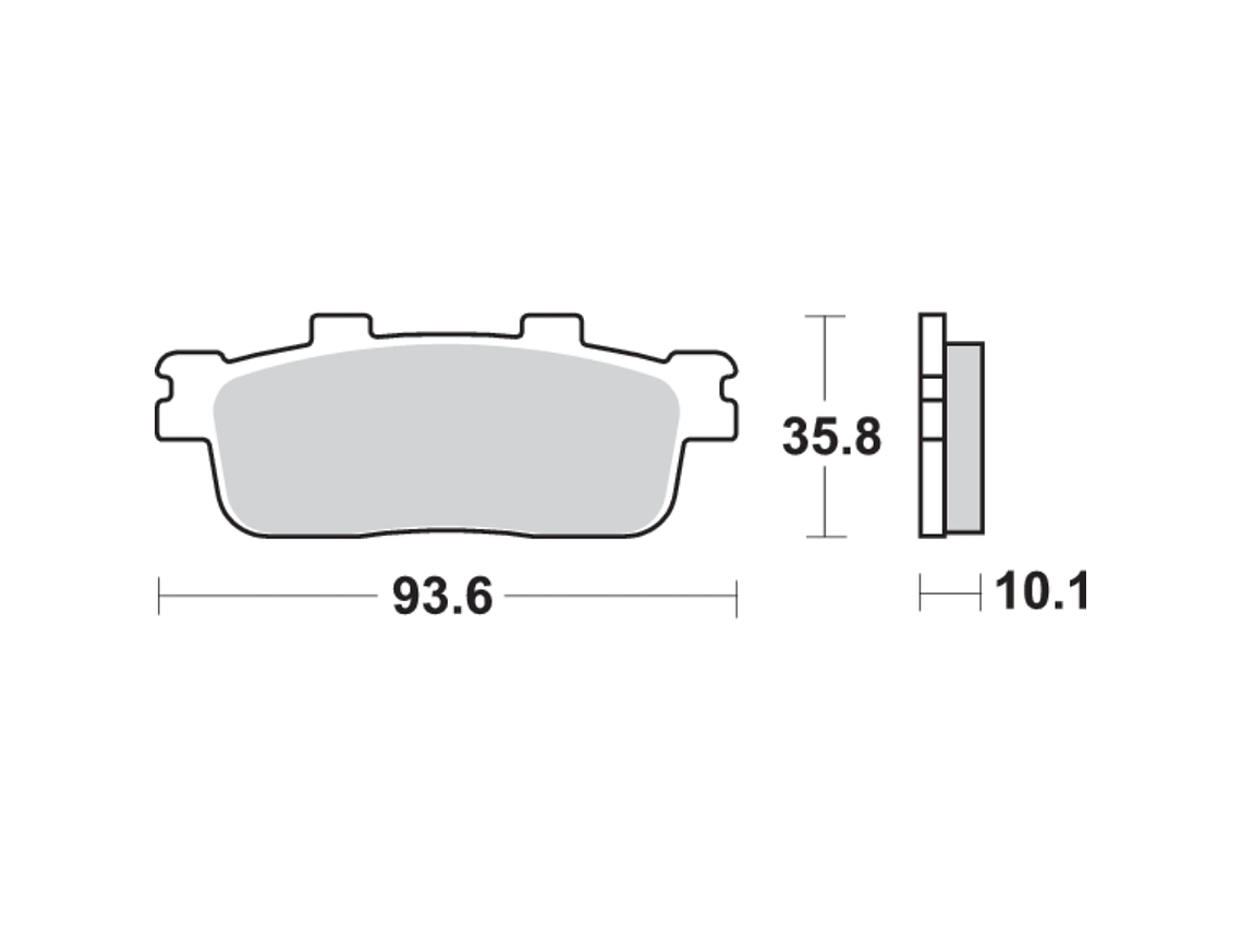 Pastilhas de Travão 201HF Sym GTS/Joymax - SBS 2