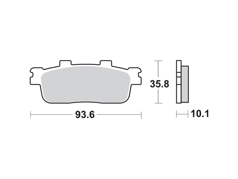 Pastilhas de Travão 201HF Sym GTS/Joymax - SBS 2