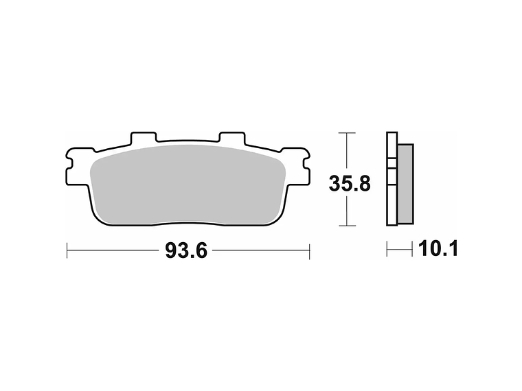 Pastilhas de Travão 201MS Sym GTS/Joymax - SBS 2