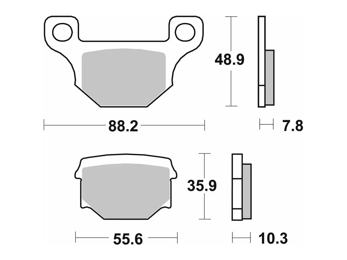 Pastilhas de Travão 203HF - SBS 2
