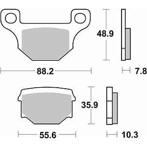 Pastilhas de Travão 203HF - SBS