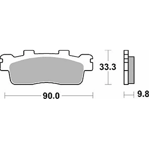 Pastilhas de Travão 204HF - SBS
