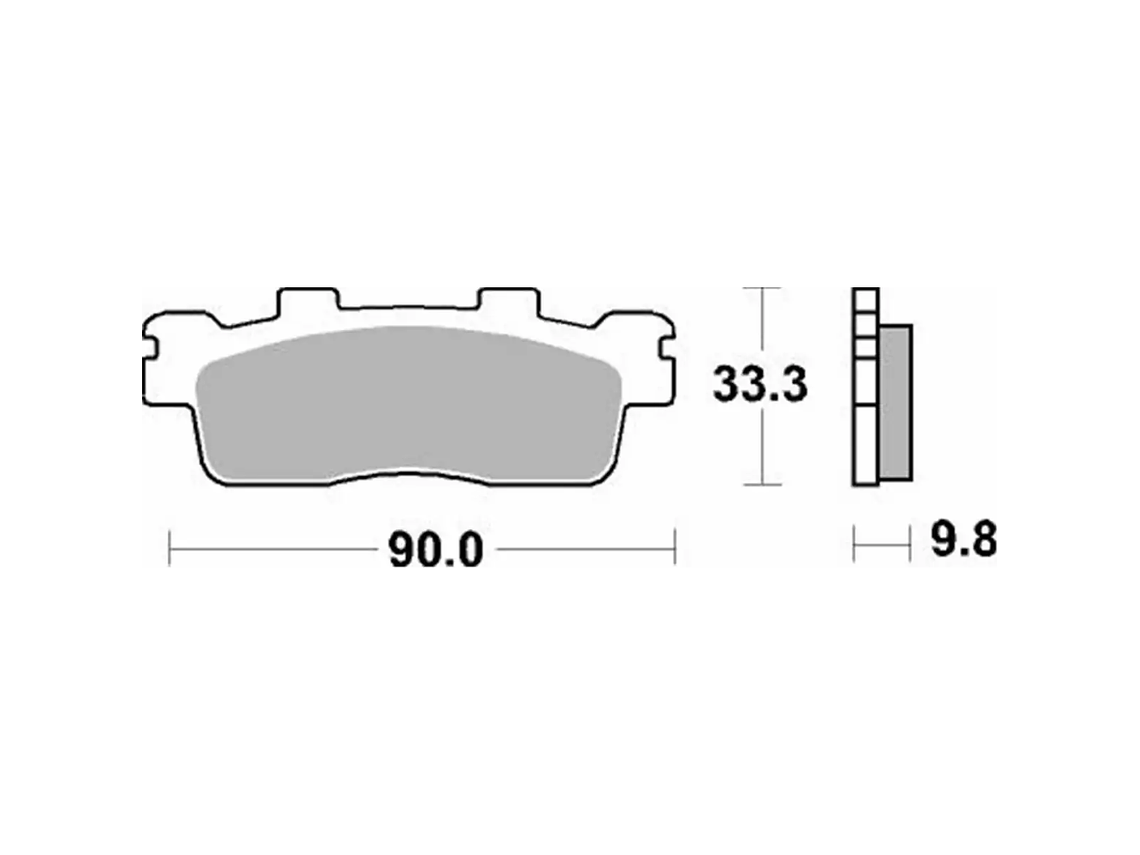 Pastilhas de Travão 204MS - SBS 2