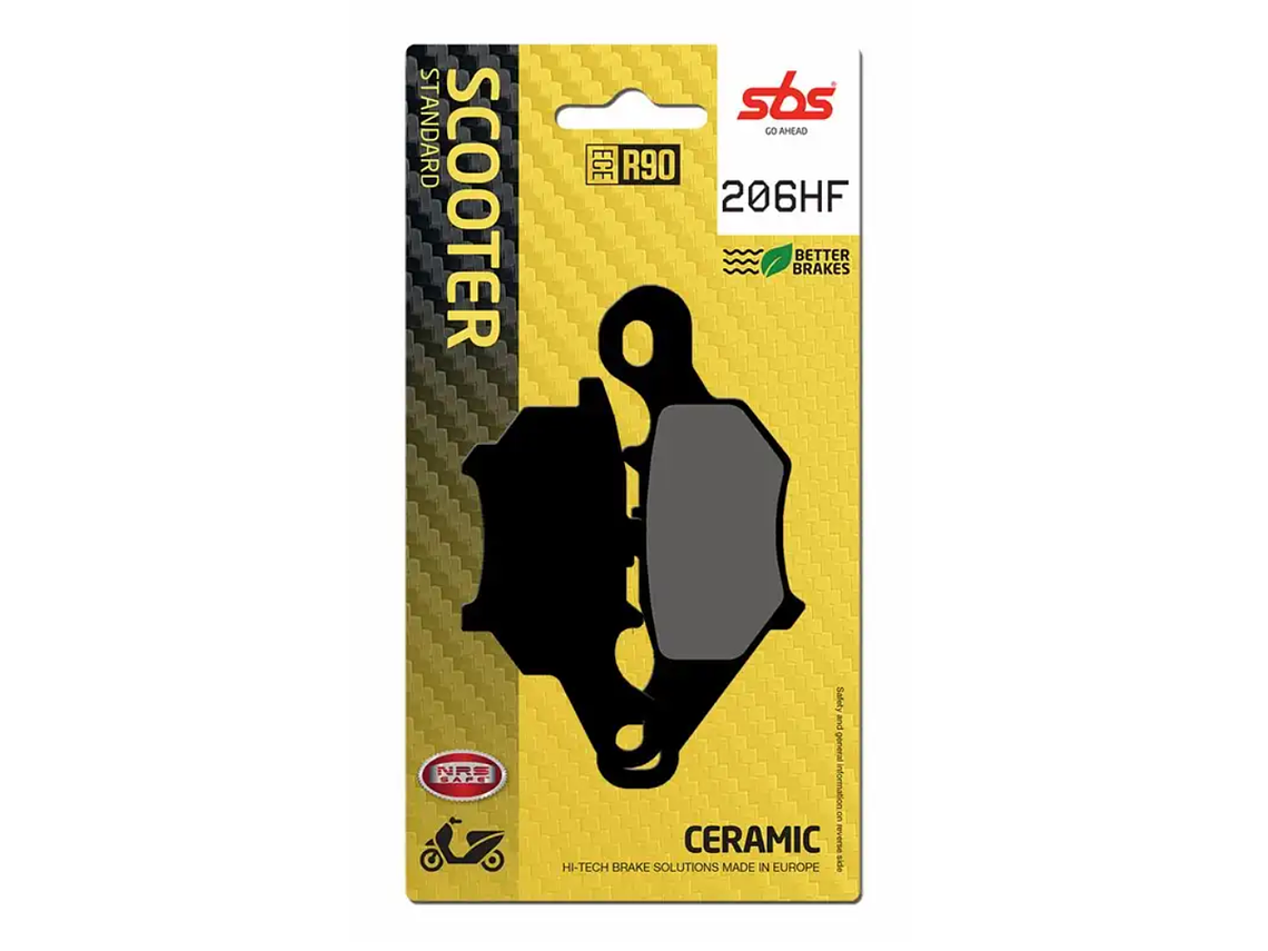 Pastilhas de Travão 206HF - SBS 1