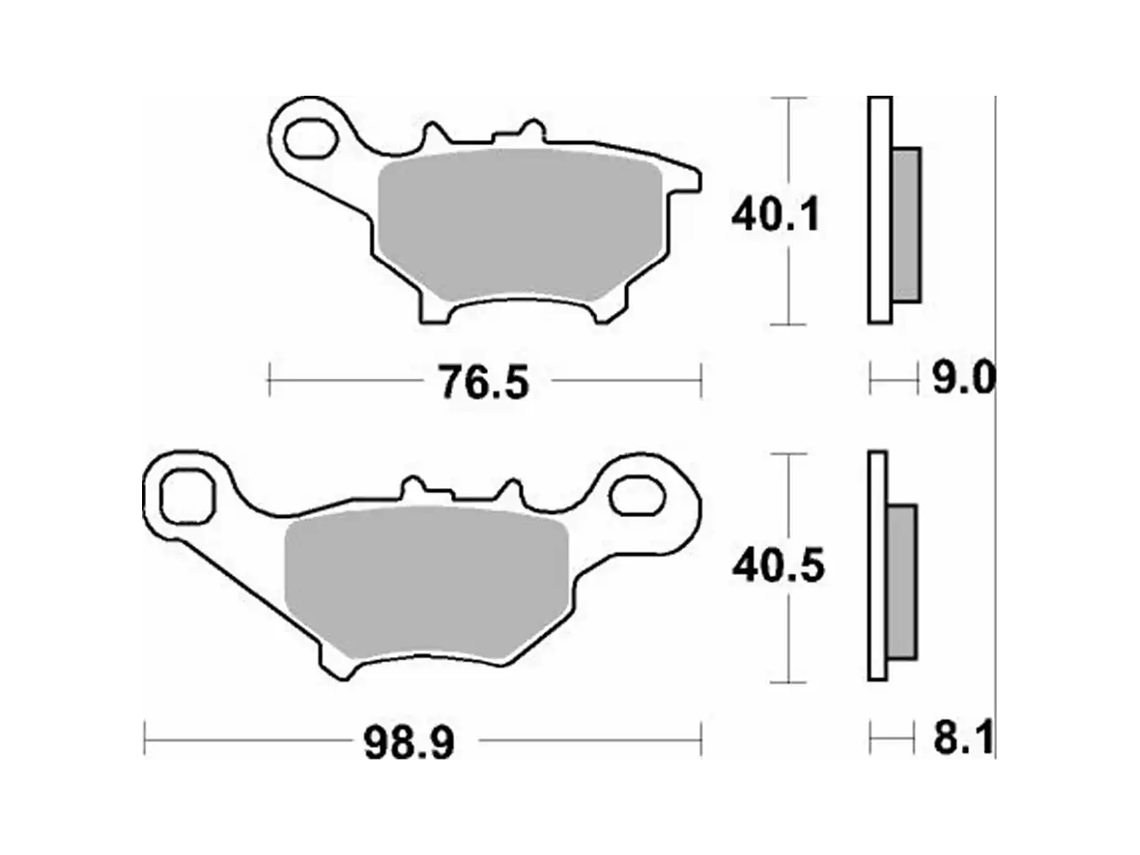 Pastilhas de Travão 206HF - SBS 2