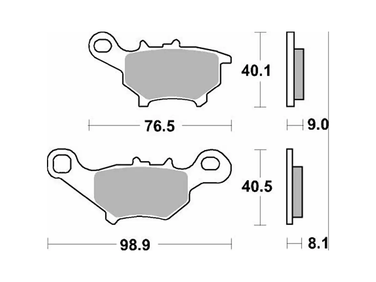 Pastilhas de Travão 206HF - SBS 2