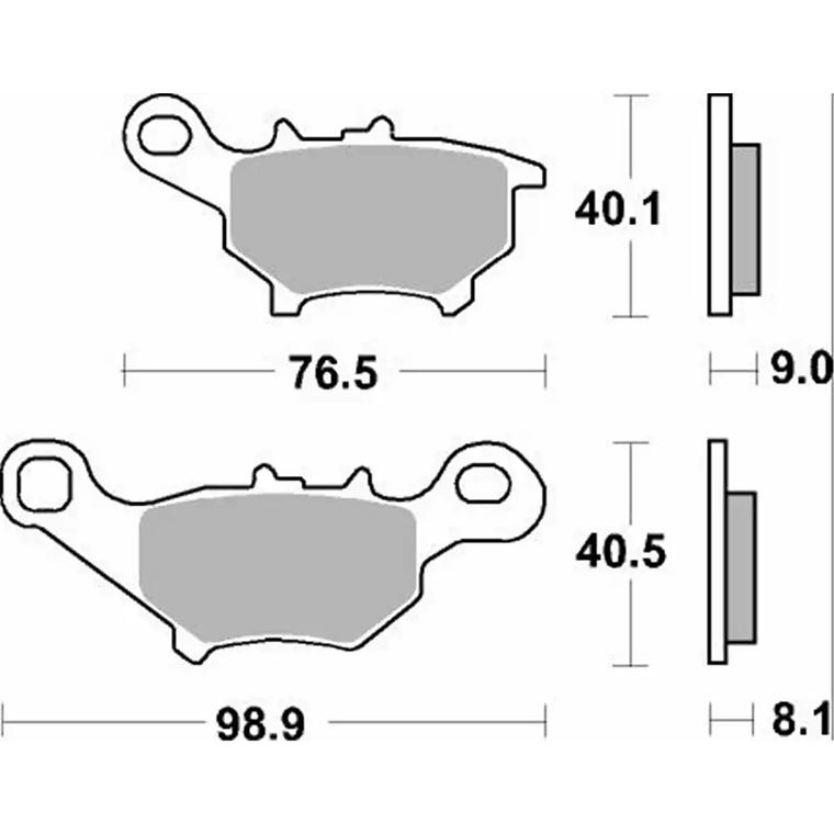 Pastilhas de Travão 206HF - SBS 2