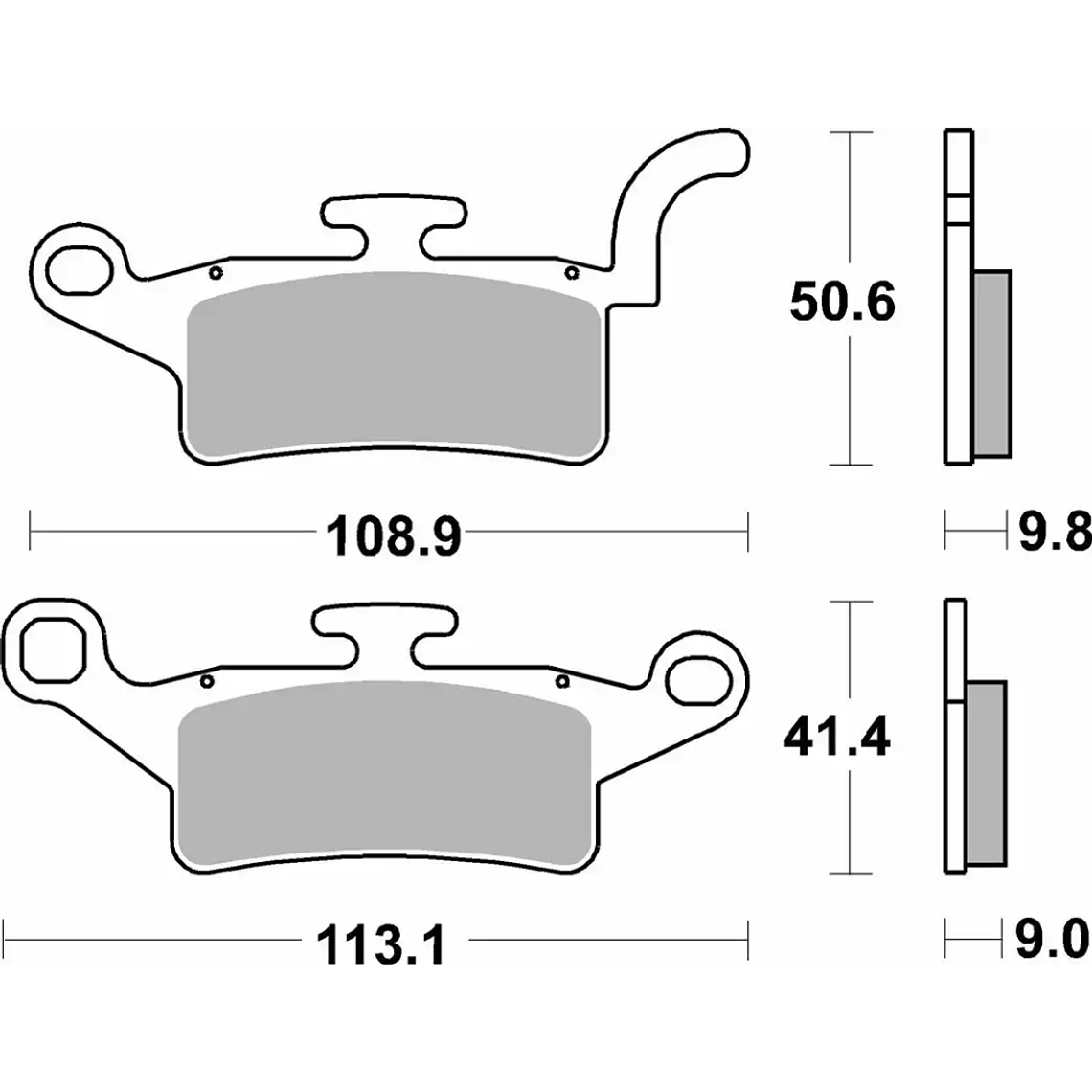 Pastilhas de Travão 208HF - SBS 2